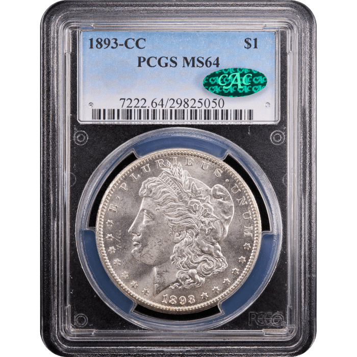 1893-CC Morgan Dollar ($1) Obverse Slab Image