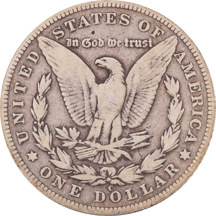 1893-CC Morgan Dollar ($1) Reverse Image