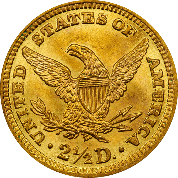 1893 Liberty Gold Quarter Eagle ($2.50) OGH REVERSE Image