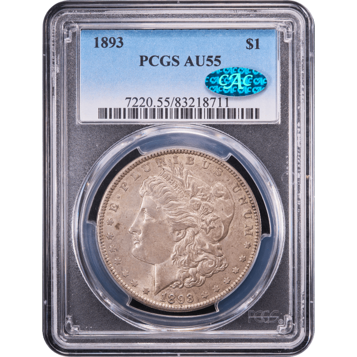 1893 Morgan Dollar ($1) Obverse Slab Image