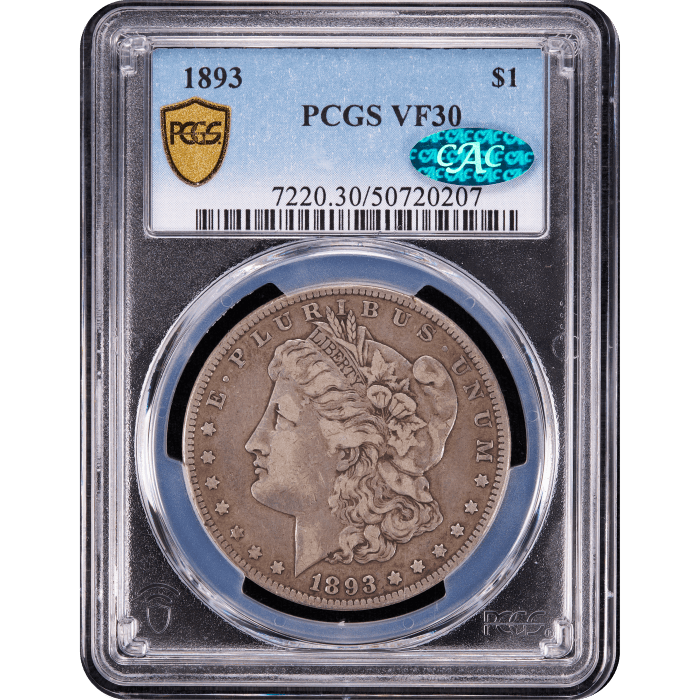 1893 Morgan Dollar ($1) SLAB Image