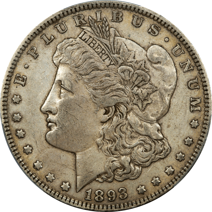 1893 Morgan Dollar ($1) Obverse Image