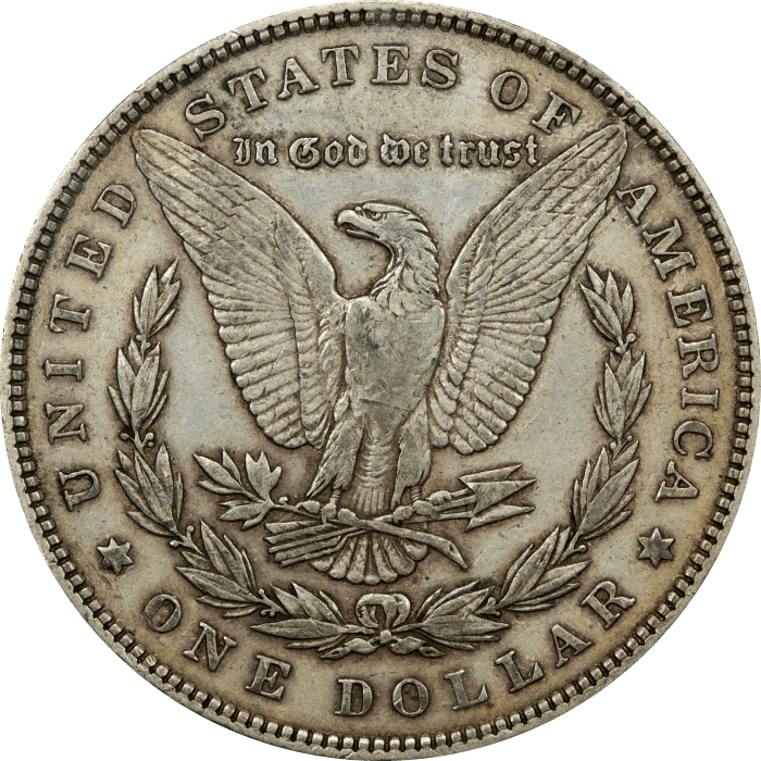 1893 Morgan Dollar ($1) Reverse Image