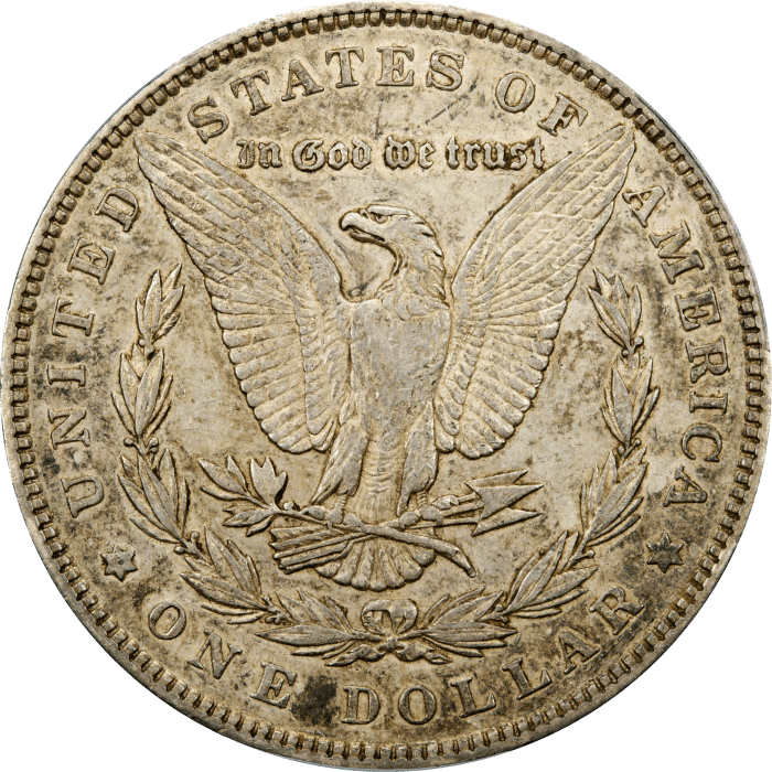 1893 Morgan Dollar ($1) Reverse Image
