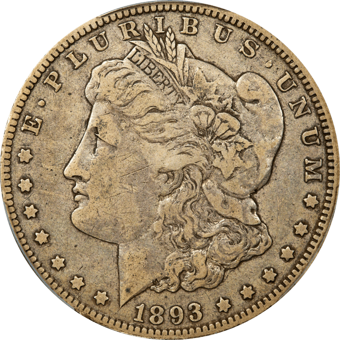 1893-O Morgan Dollar ($1) OBVERSE Image