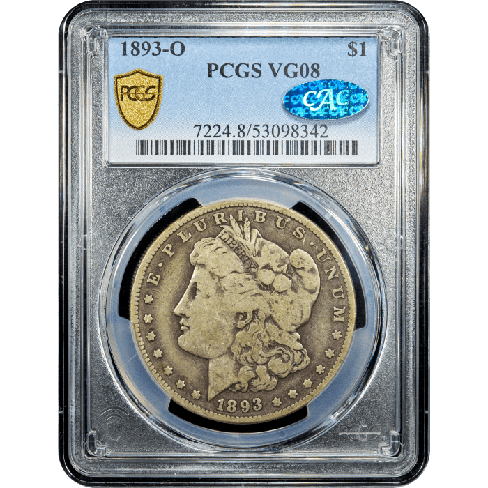 1893-O Morgan Dollar ($1) Obverse Slab Image