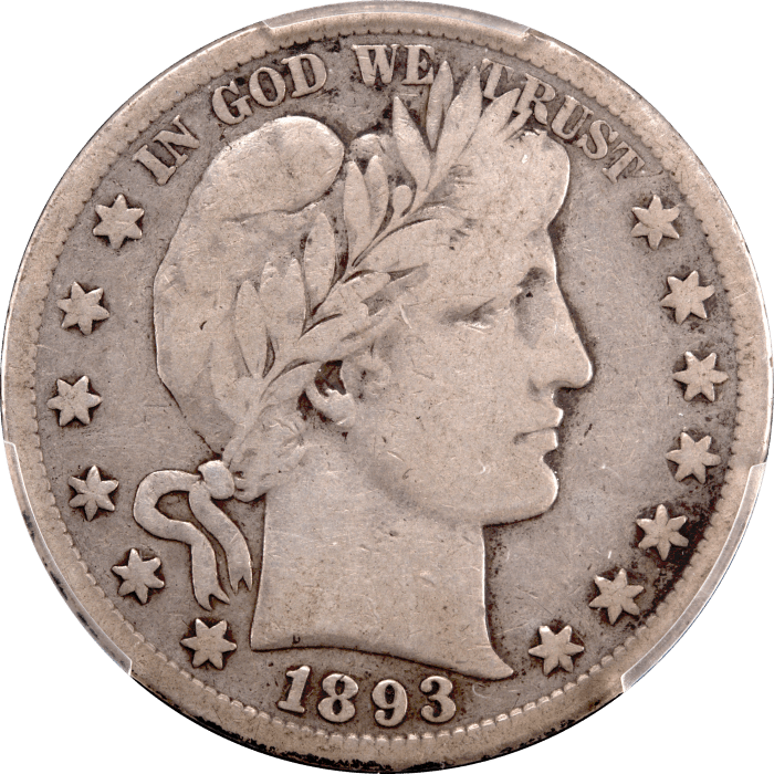 1893-S Barber Half Dollar (50c) Obverse Image