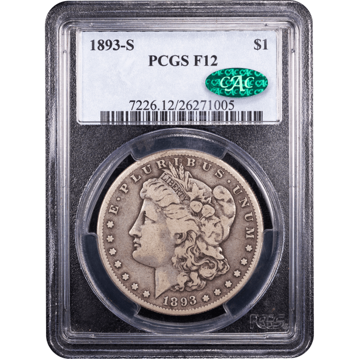 1893-S Morgan Dollar ($1) Obverse Slab Image