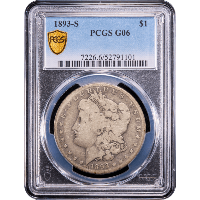 1893-S Morgan Dollar ($1) Obverse Slab Image