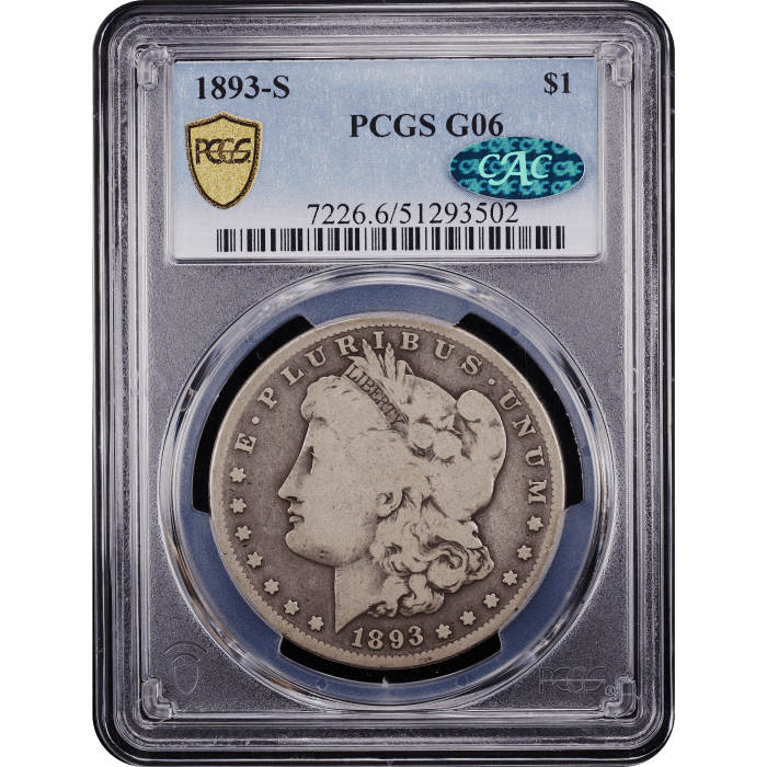 1893-S Morgan Dollar ($1) SLAB Image