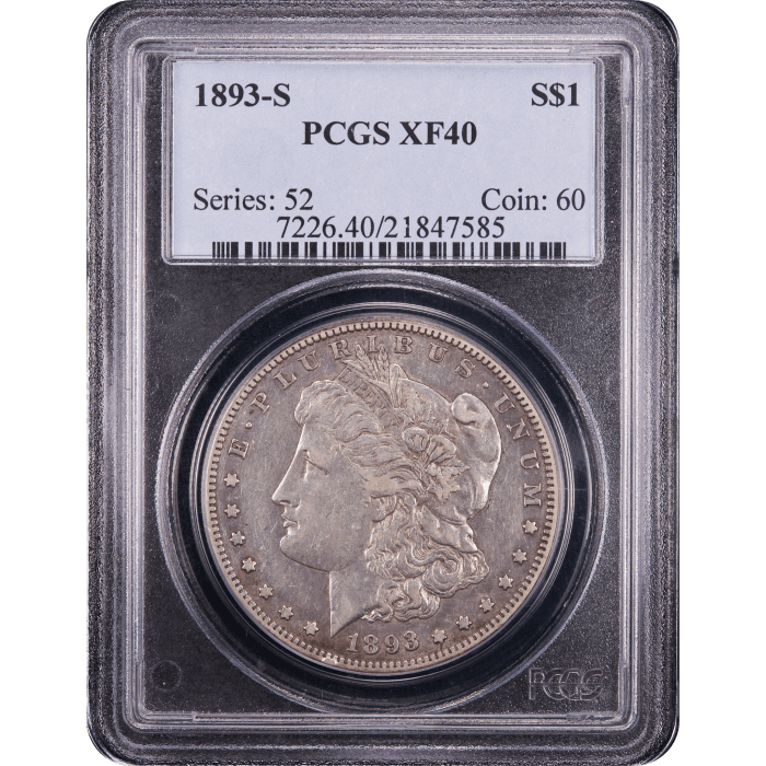 1893-S Morgan Dollar ($1) Obverse Slab Image