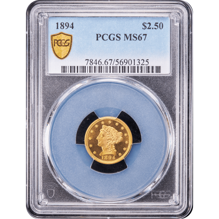 1894 Liberty Gold Quarter Eagle ($2.50) Obverse Slab Image