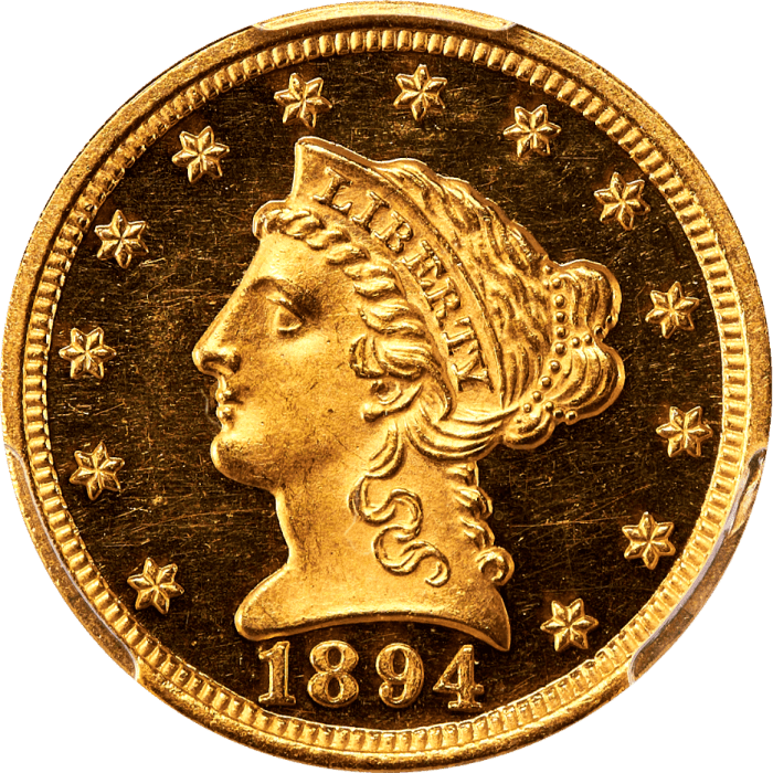 1894 Liberty Gold Quarter Eagle ($2.50) Obverse Image