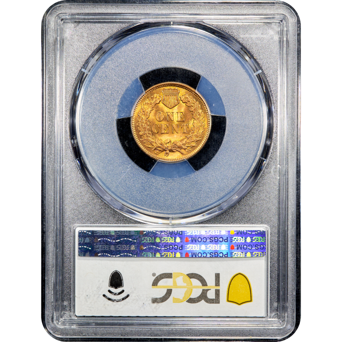 1895 Indian Cent (1c) Reverse Slab Image