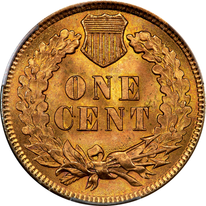 1895 Indian Cent (1c) Reverse Image
