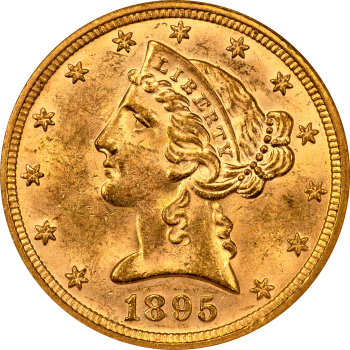 1895 Liberty Gold Half Eagle ($5) OBVERSE Image