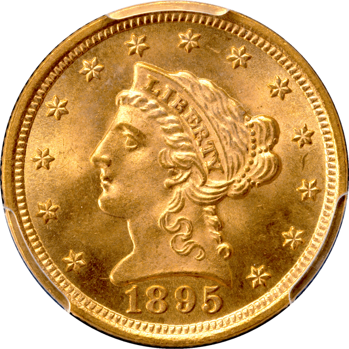 1895 Liberty Gold Quarter Eagle ($2.50) Obverse Image