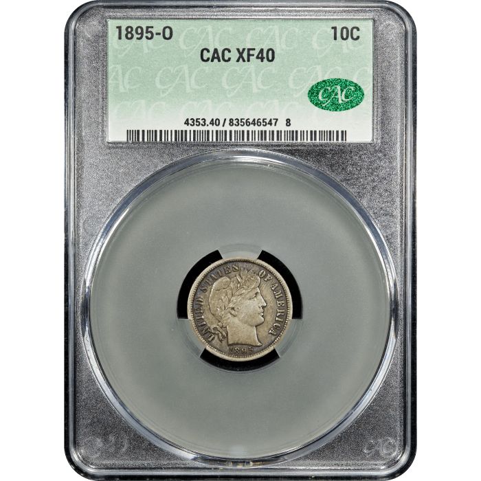 1895-O Barber Dime (10c) SLAB Image