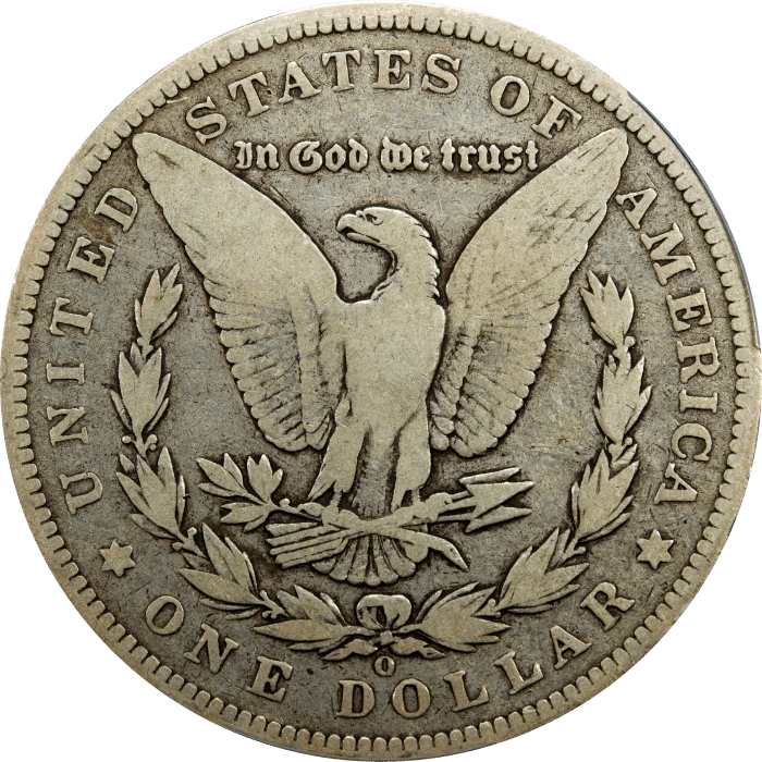 1895-O Morgan Dollar ($1) Reverse Image