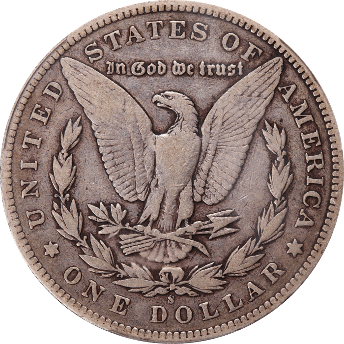 1895-S Morgan Dollar ($1) Reverse Image