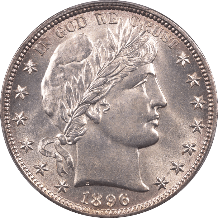 1896 Barber Half Dollar (50c) Obverse Image