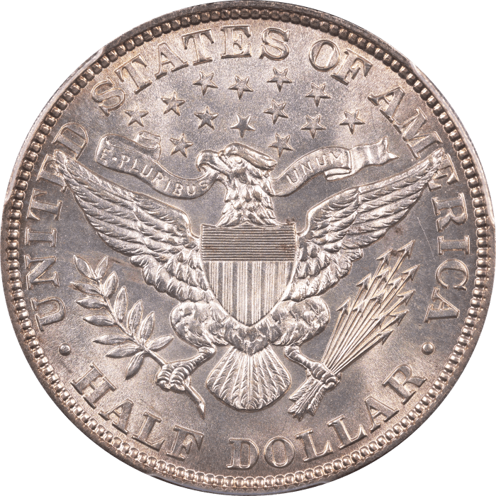 1896 Barber Half Dollar (50c) Reverse Image