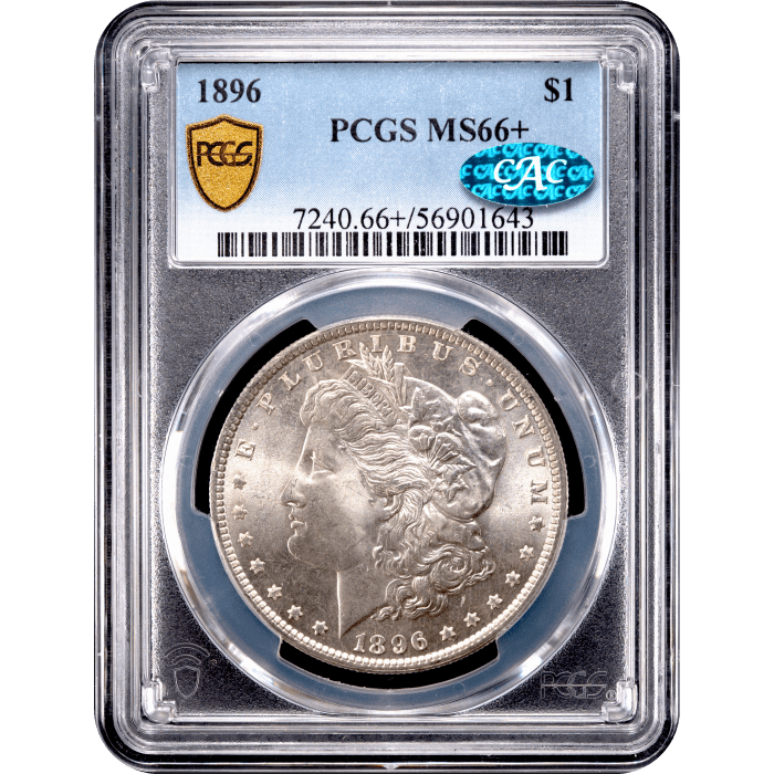 1896 Morgan Dollar ($1) Obverse Slab Image