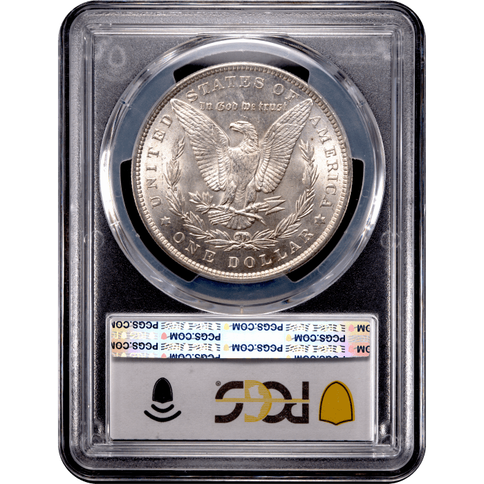 1896 Morgan Dollar ($1) Reverse Slab Image