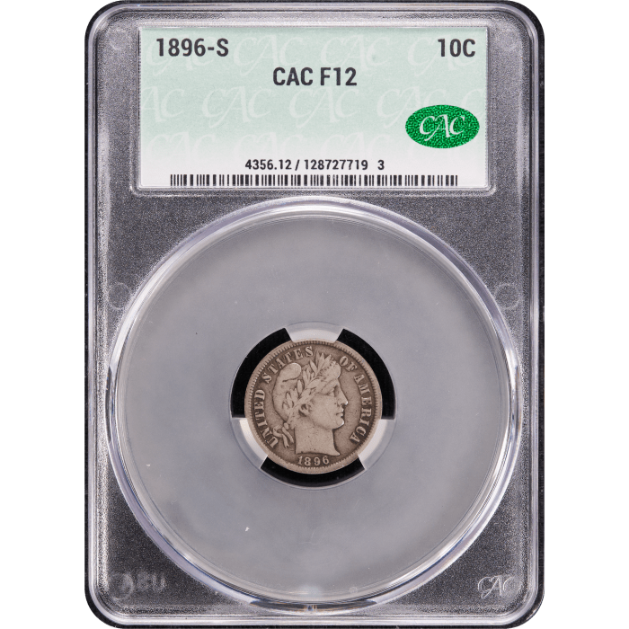 1896-S Barber Dime (10c) SLAB Image