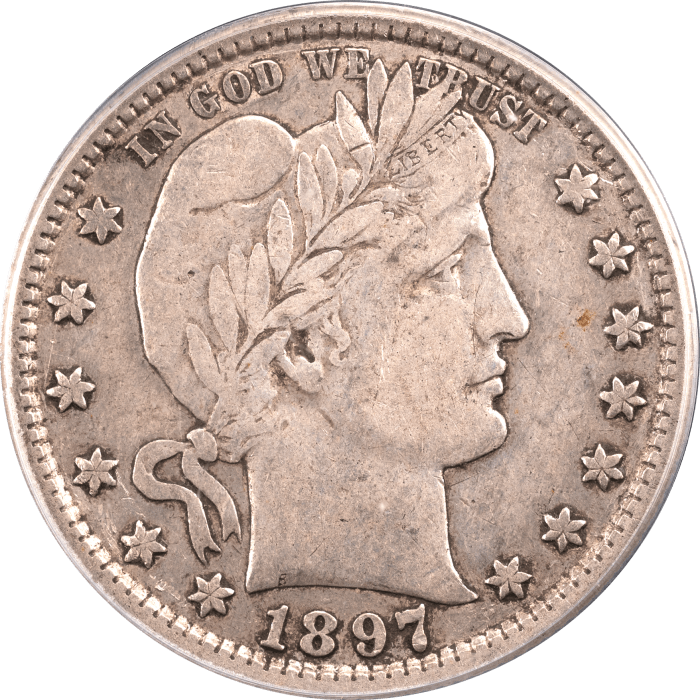 1897-S Barber Quarter (25c) Obverse Image