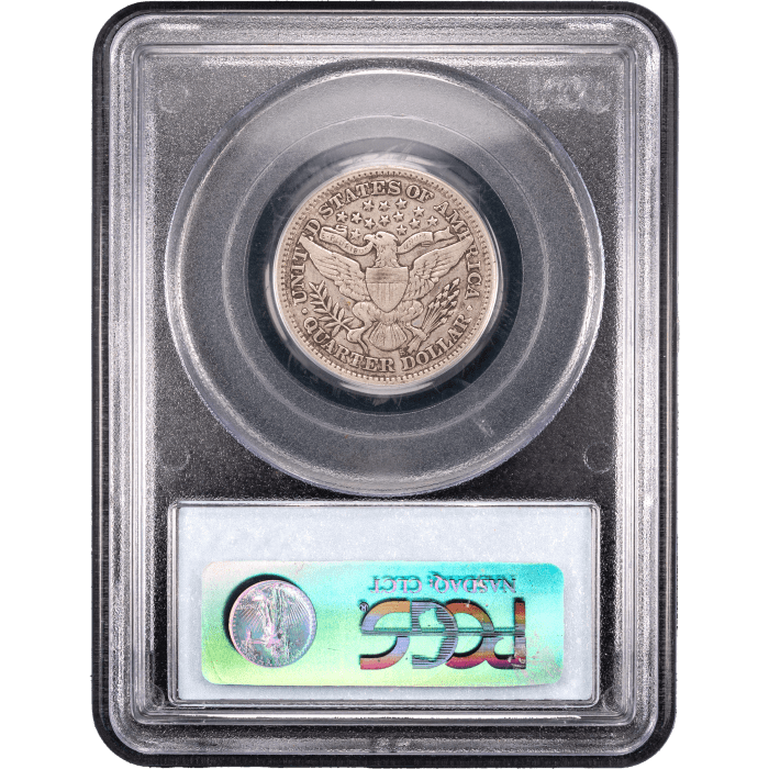1897-S Barber Quarter (25c) Reverse Slab Image