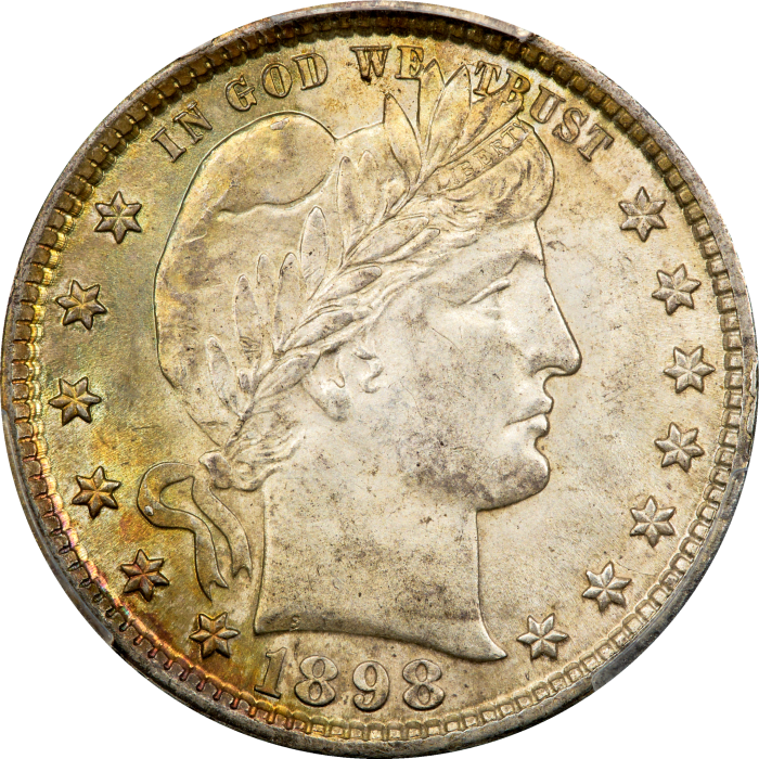1898 Barber Quarter (25c) OBVERSE Image