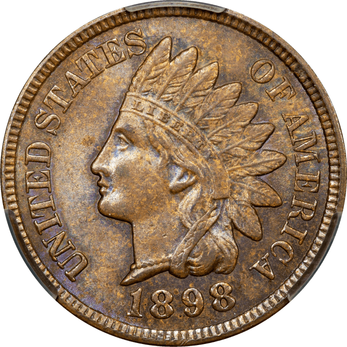 1898 Indian Cent (1c) Obverse Image