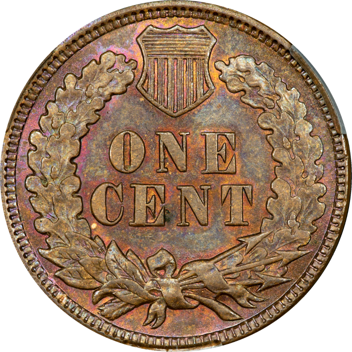 1898 Indian Cent (1c) REVERSE Image