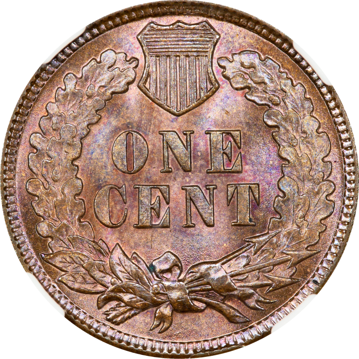 1898 Indian Cent (1c) REVERSE Image