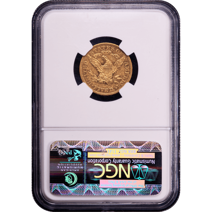 1898 Liberty Gold Half Eagle Reverse Slab Image