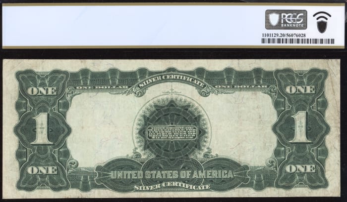 1899 $1 Black Eagle Silver Certificate REVERSE Image