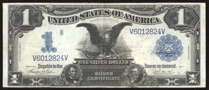 1899 $1 Black Eagle Silver Certificate OBVERSE Image