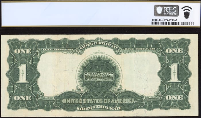 1899 $1 Black Eagle Silver Certificate REVERSE Image