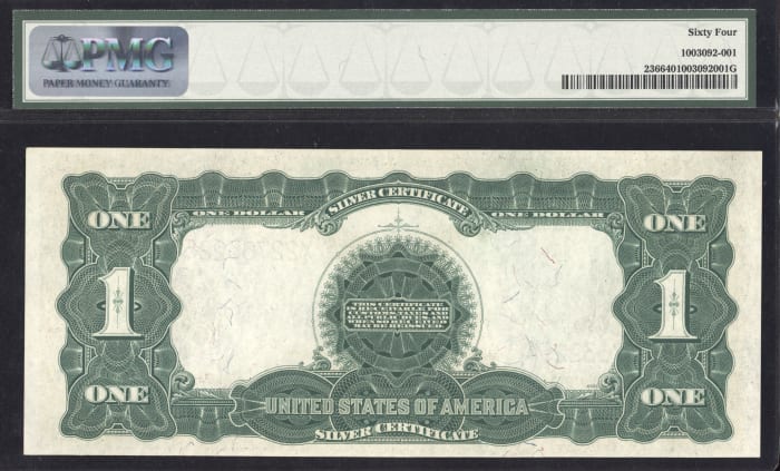 1899 $1 Black Eagle Silver Certificate Reverse Image