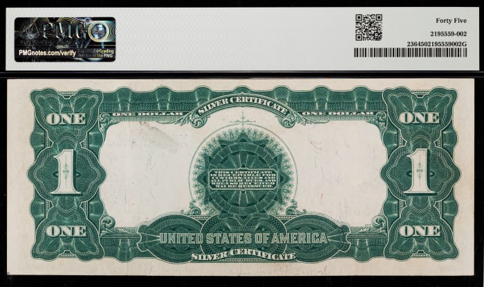 1899 $1 Black Eagle Silver Certificate Reverse Image