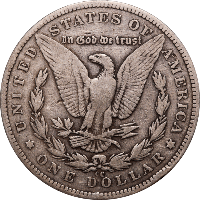 1899-CC Morgan Dollar ($1) Reverse Image