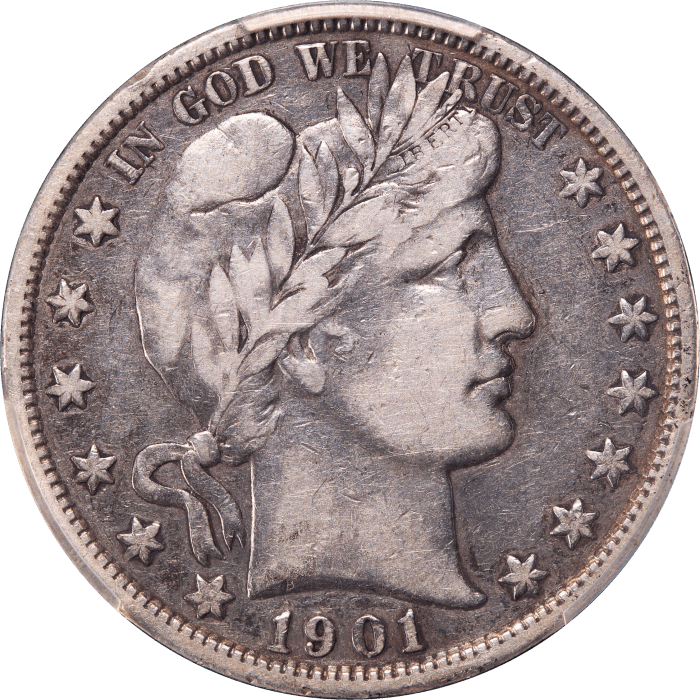1901 Barber Half Dollar (50c) Obverse Image
