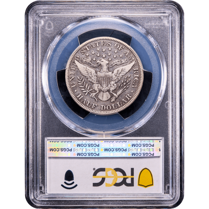 1901 Barber Half Dollar (50c) Reverse Slab Image