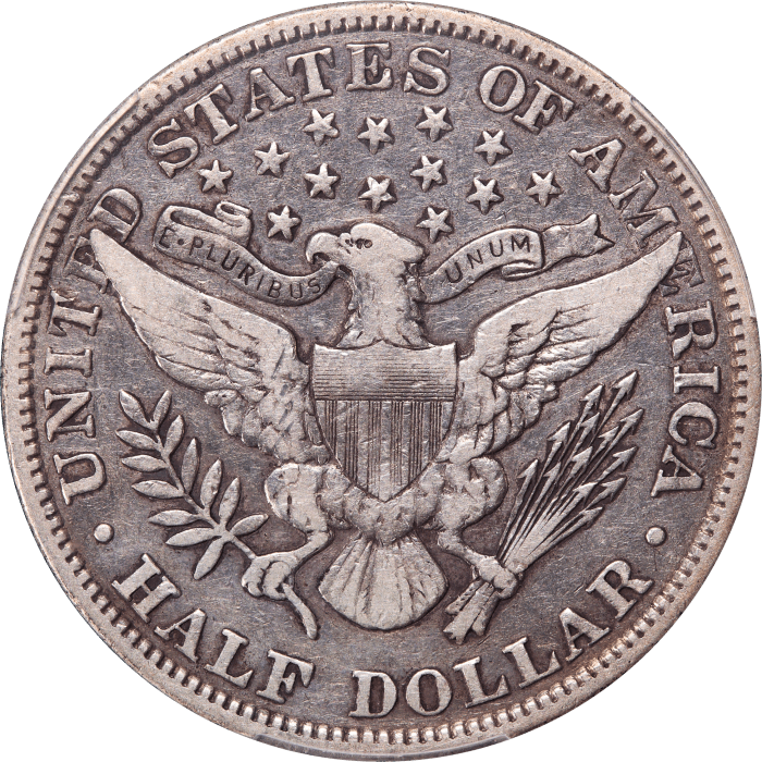 1901 Barber Half Dollar (50c) Reverse Image