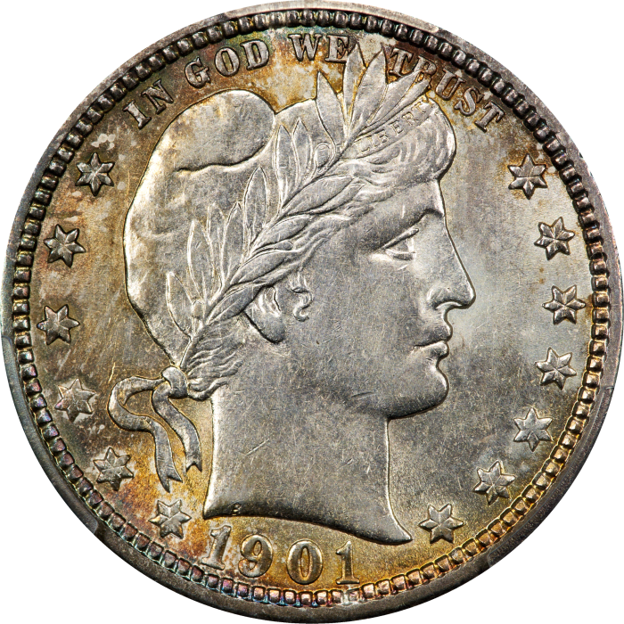 1901 Barber Quarter (25c) OBVERSE Image