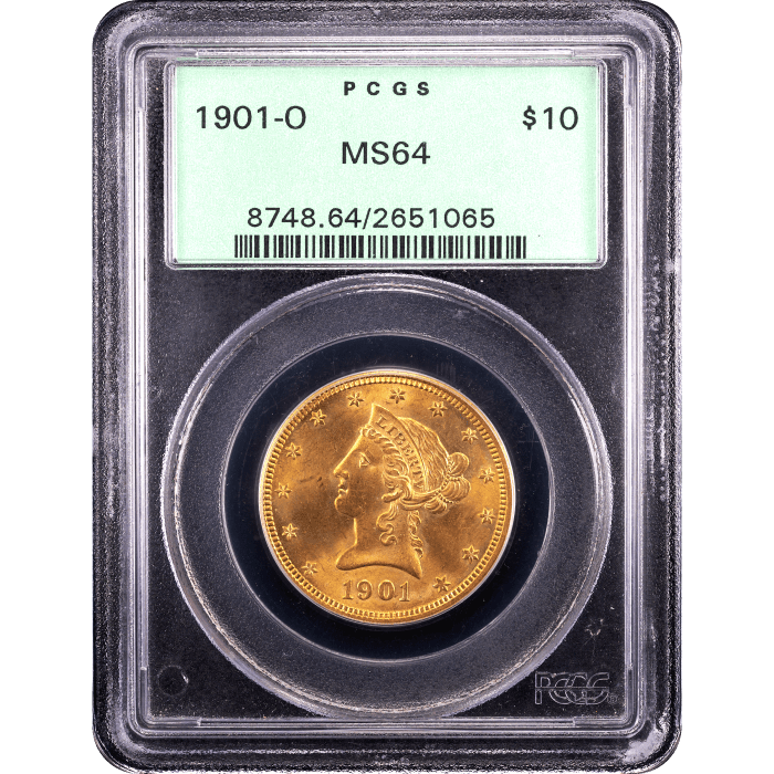 1901-O Gold Liberty Eagle ($10) OGH Obverse Slab Image