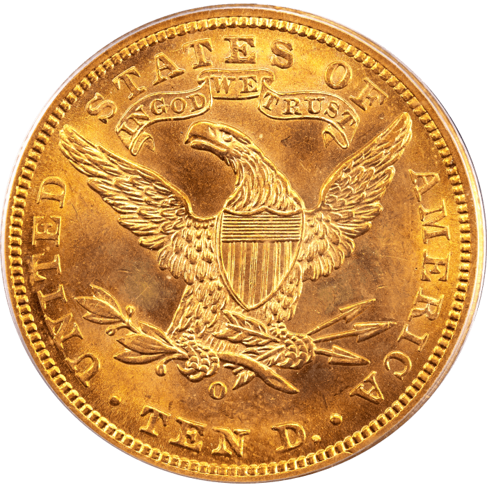 1901-O Gold Liberty Eagle ($10) OGH Reverse Image