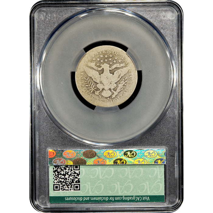 1901-S Barber Quarter (25c) Reverse Slab Image