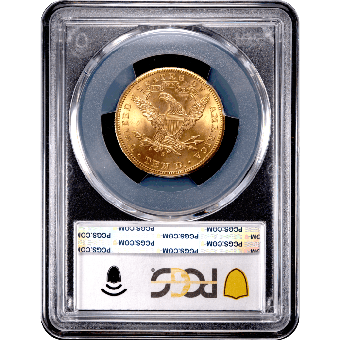 1901-S Liberty Gold Eagle ($10) Reverse Slab Image